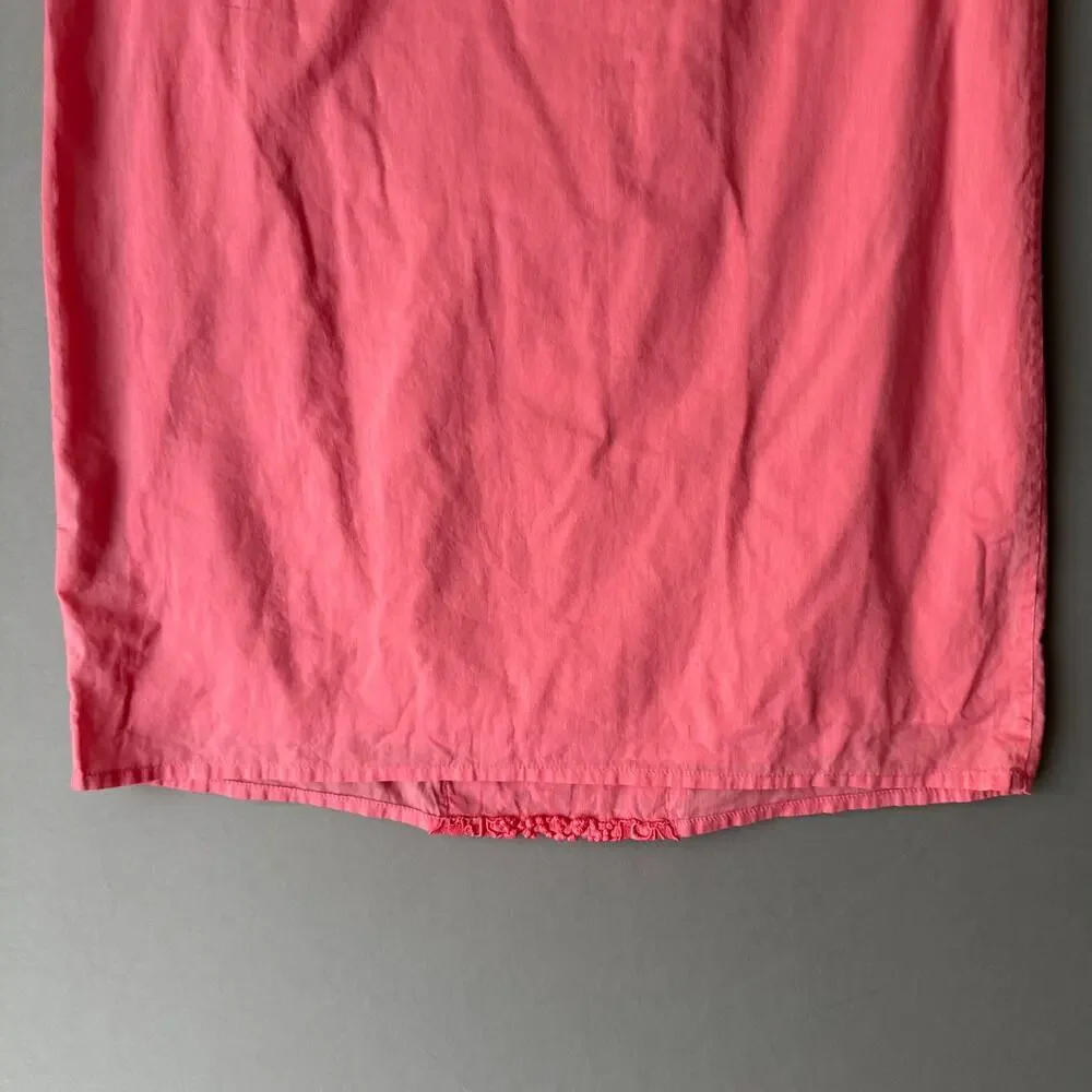J. Crew sz XS pink 100% cotton‎ shift mod sleeveless mini dress
